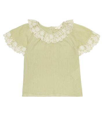 Antoinette embroidered cotton blouse | Louise Misha