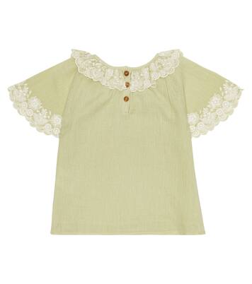 Antoinette embroidered cotton blouse | Louise Misha
