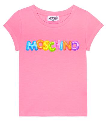 Logo cotton-blend T-shirt | Moschino Kids