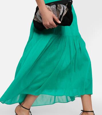 Robe midi Birona en coton et soie | Isabel Marant