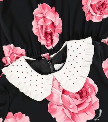 Floral printed cady dress | Monnalisa