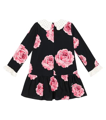 Floral printed cady dress | Monnalisa