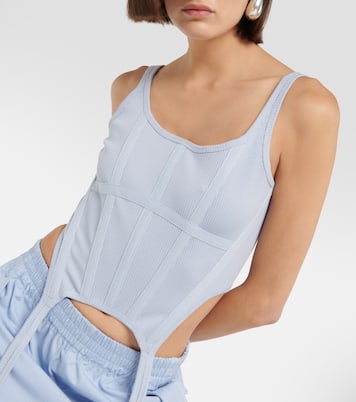Bustier-Top aus Baumwoll-Jersey | Dion Lee