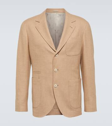 Wool, cashmere, and silk twill blazer | Brunello Cucinelli