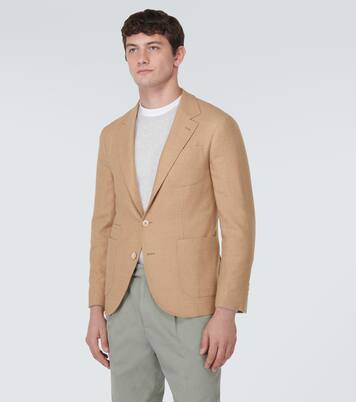 Wool, cashmere, and silk twill blazer | Brunello Cucinelli