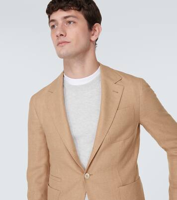 Wool, cashmere, and silk twill blazer | Brunello Cucinelli
