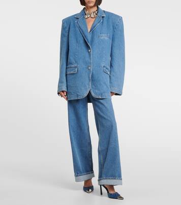 X Sergio Rossi Pumps aus Denim | Area