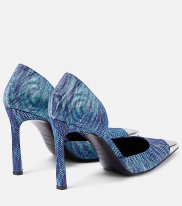 X Sergio Rossi Pumps aus Denim | Area