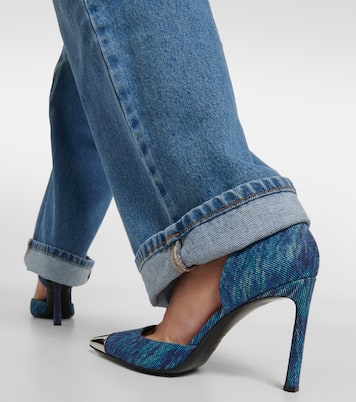 X Sergio Rossi Pumps aus Denim | Area