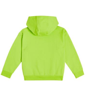 Logo cotton jersey hoodie | Versace Kids