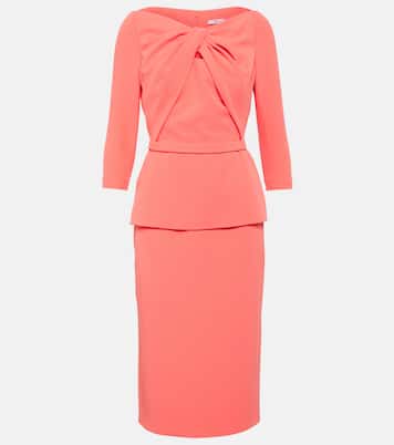 Robe midi Rildanna en crêpe | Safiyaa