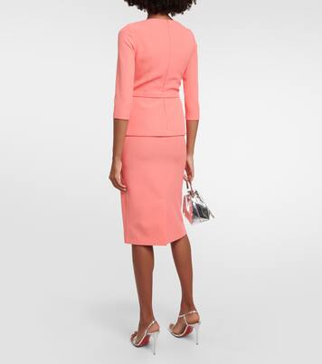 Robe midi Rildanna en crêpe | Safiyaa