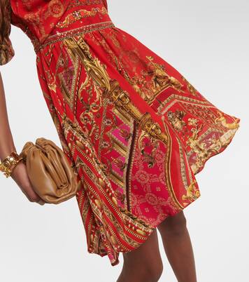 Robe Sweet Soprano imprimée en soie | Camilla