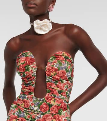 Robe bustier à fleurs | Magda Butrym