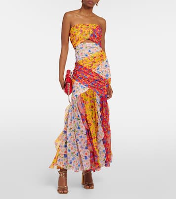 Robe longue à fleurs | Carolina Herrera