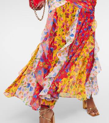 Robe longue à fleurs | Carolina Herrera