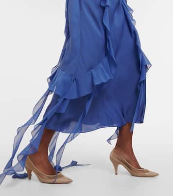 Escarpins River en cuir et résille | Khaite