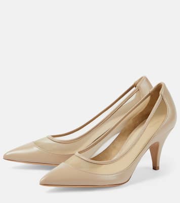 Escarpins River en cuir et résille | Khaite