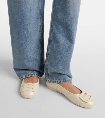H661 leather ballet flats | Hogan