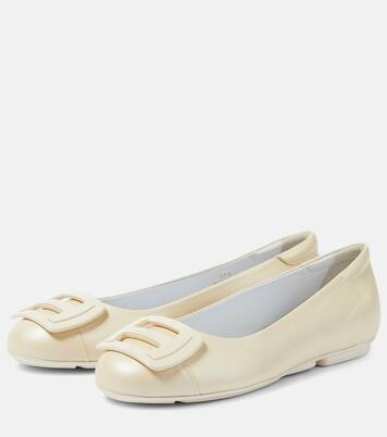 H661 leather ballet flats | Hogan