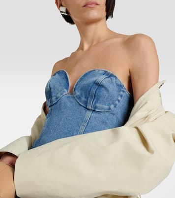 Robe corset en jean | Magda Butrym