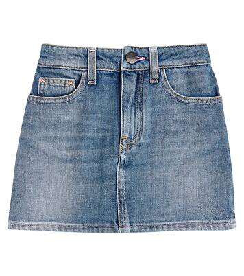 Logo denim skirt   | Palm Angels Kids