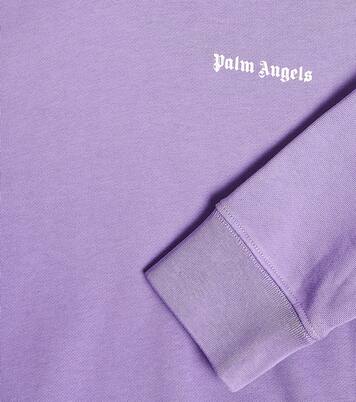 Paisley cotton jersey hoodie | Palm Angels Kids