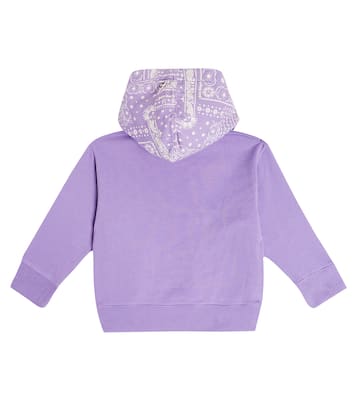 Paisley cotton jersey hoodie | Palm Angels Kids