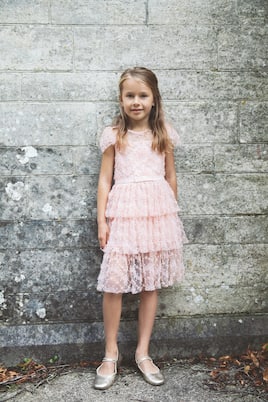 Sequined tiered dress | Self-Portrait Kids