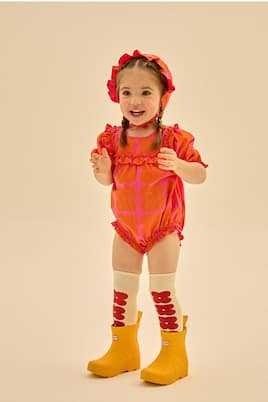 Bébé – Set combi-short et chapeau Clover en coton | Jellymallow