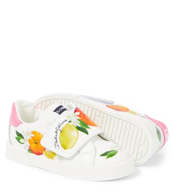 Printed leather sneakers  | Dolce&Gabbana Kids