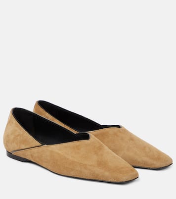 The Everyday Flat suede ballet flats | Toteme