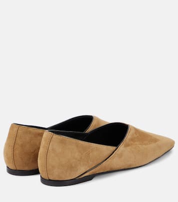 The Everyday Flat suede ballet flats | Toteme