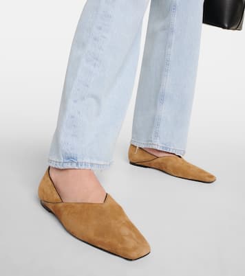 The Everyday Flat suede ballet flats | Toteme