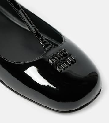 Mary-Jane-Ballerinas aus Lackleder | Miu Miu