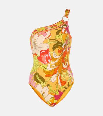 Verzierter One-Shoulder-Badeanzug | Camilla