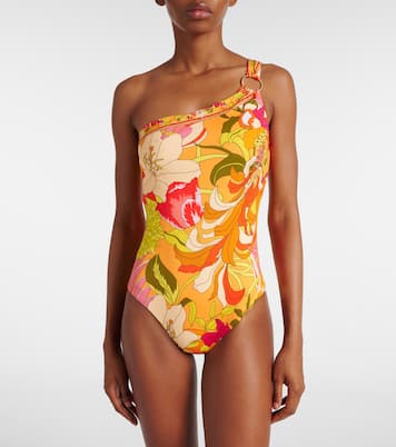 Verzierter One-Shoulder-Badeanzug | Camilla