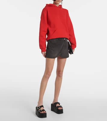 Horn cotton-blend jersey hoodie | Coperni