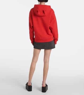 Horn cotton-blend jersey hoodie | Coperni