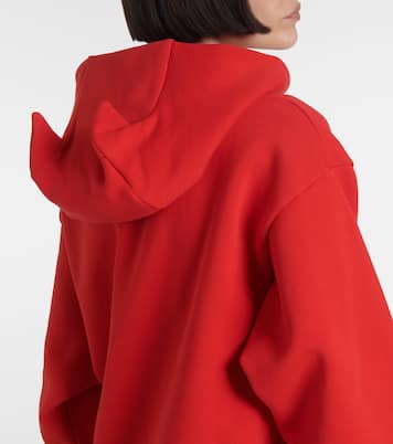 Horn cotton-blend jersey hoodie | Coperni