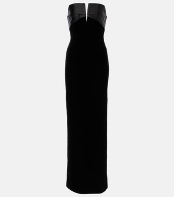 Robe longue en velours | Roland Mouret