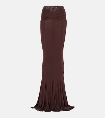 Falda larga drapeada | Nensi Dojaka