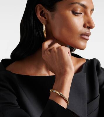 Armreif Trisolina 3 Station aus 18kt Gelbgold mit Diamanten | Marina B