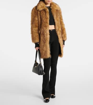 Ribbed-knit jersey flared pants | Prada