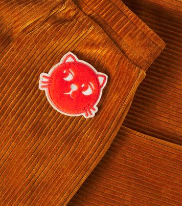 Cats cotton-blend corduroy straight pants | Mini Rodini