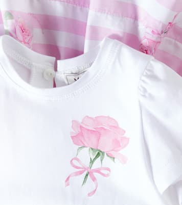 Baby - Abito in misto cotone con stampa | Monnalisa