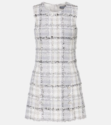 Checked lamé tweed minidress | Dolce&Gabbana
