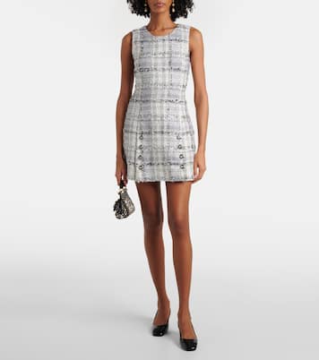 Checked lamé tweed minidress | Dolce&Gabbana