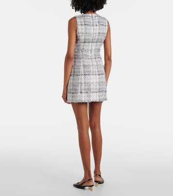 Checked lamé tweed minidress | Dolce&Gabbana
