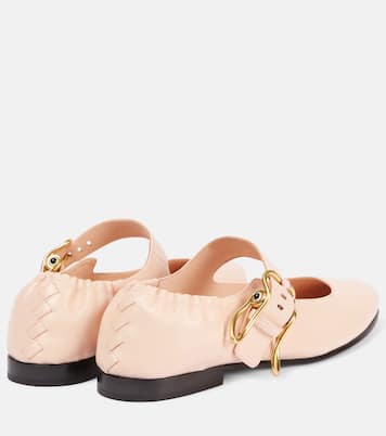 Astaire leather Mary Jane flats | Bottega Veneta